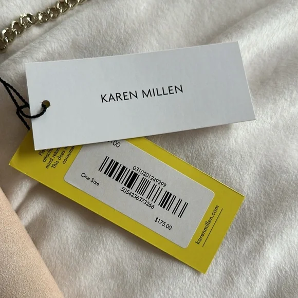 NEW ⭐️Karen Millen suede clutch or crossbody - Picture 7 of 7